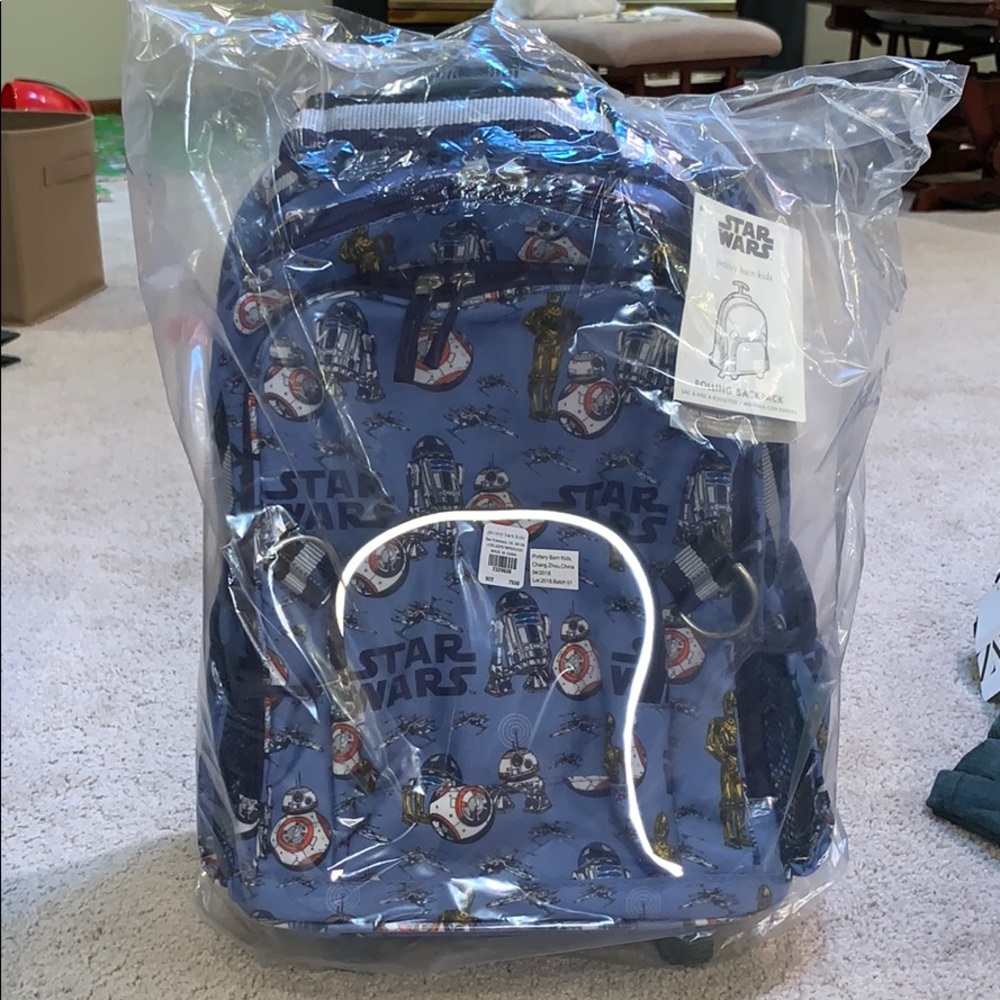NEW Pottery Barn Kids Star Wars backpack